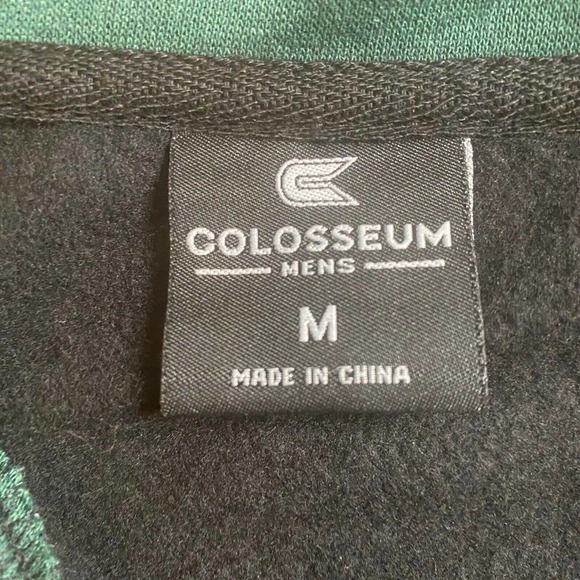 Colosseum OU Ohio Bobcats Logo 1/4 Zip Pullover Men’s M Black Jacket Pockets NWT - Picture 7 of 12